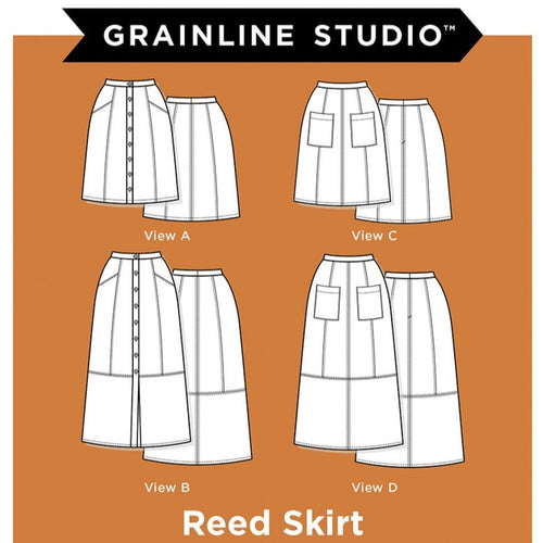 Reed Skirt - Printed Pattern Size 0-18