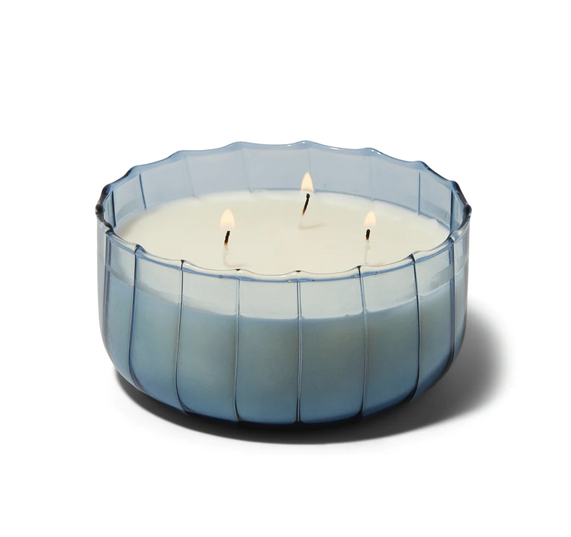 Ripple Candle in Peppered Indigo 12oz.