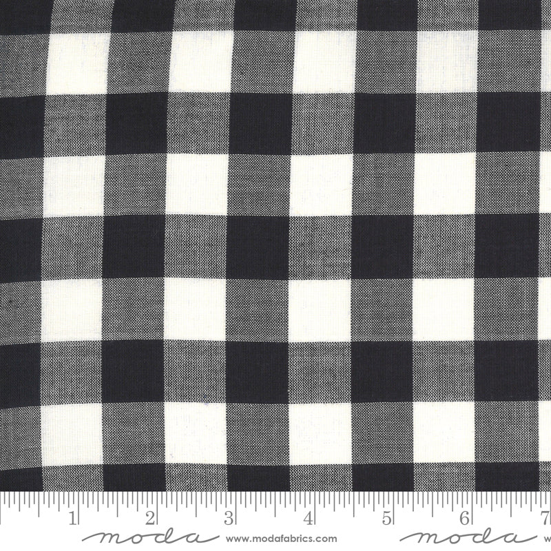 Low Volume Wovens- Checkers in Charcoal