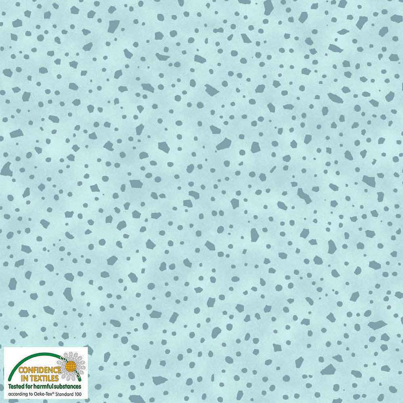 Quilters Coordinates- Uneven Dots in Light Turquoise