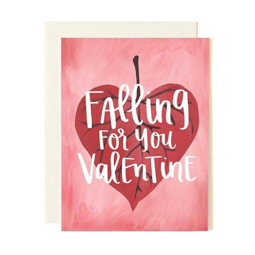 Falling For You Valentine Card