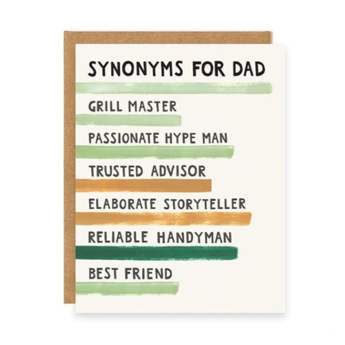 Synonyms For Dad Card