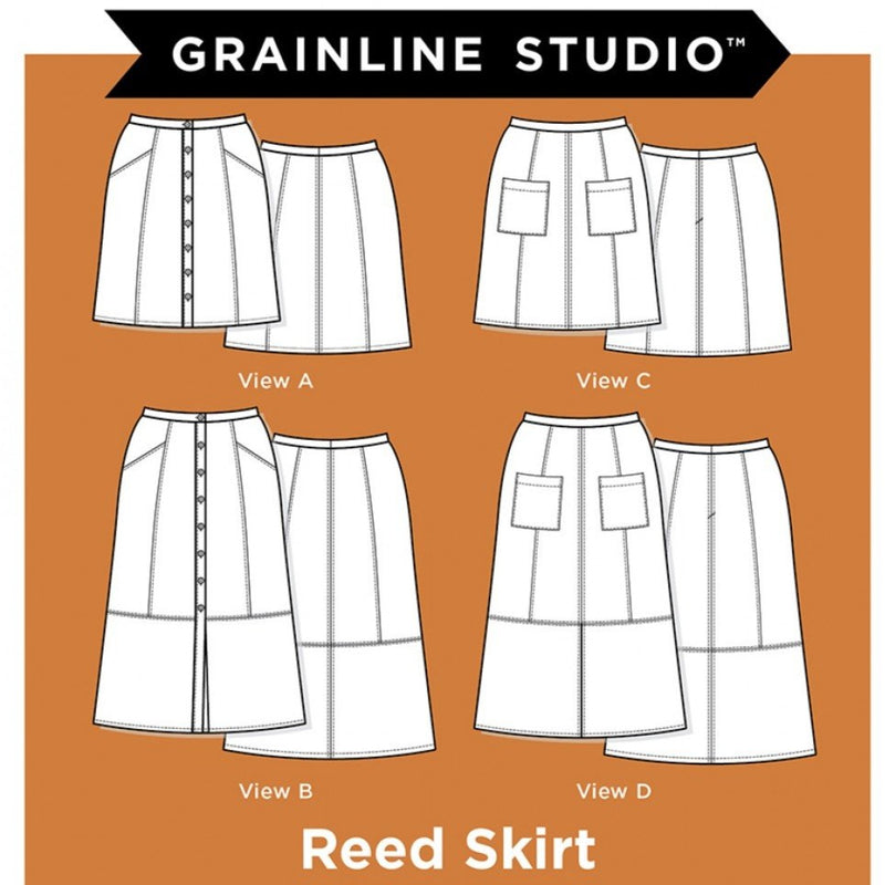 Reed Skirt - Printed Pattern Size 14-30