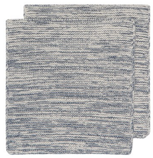 Midnight Heirloom Knit Dishcloths - Set of 2