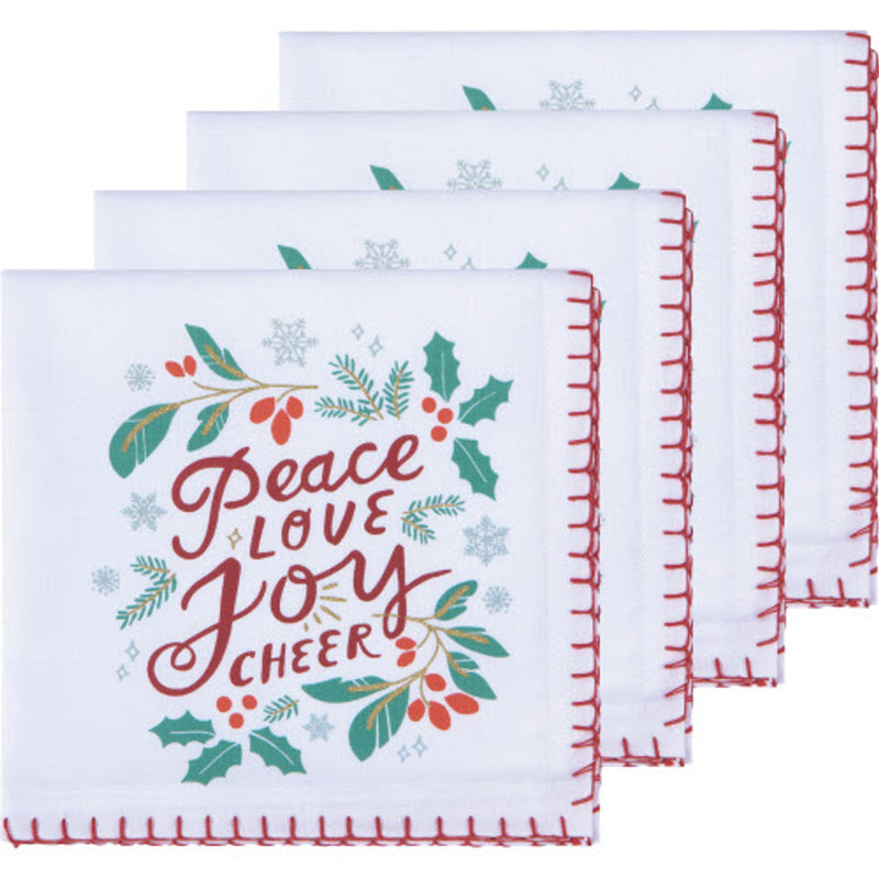 Napkins in Peace and Joy (Set of 4)